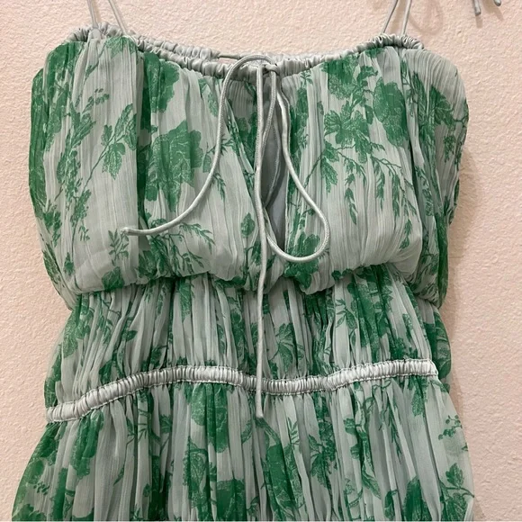 Empress Emerald Green/White Maxi dress Size 4 - Picture 8 of 9